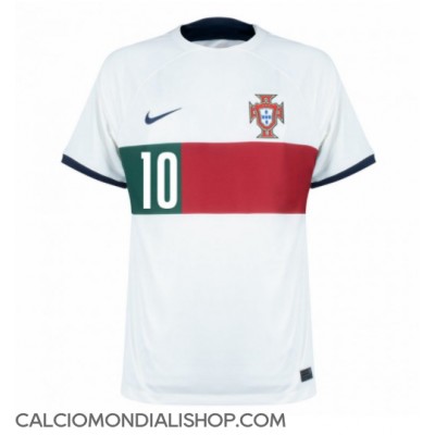 Maglie da calcio Portogallo Bernardo Silva #10 Seconda Maglia Mondiali 2022 Manica Corta